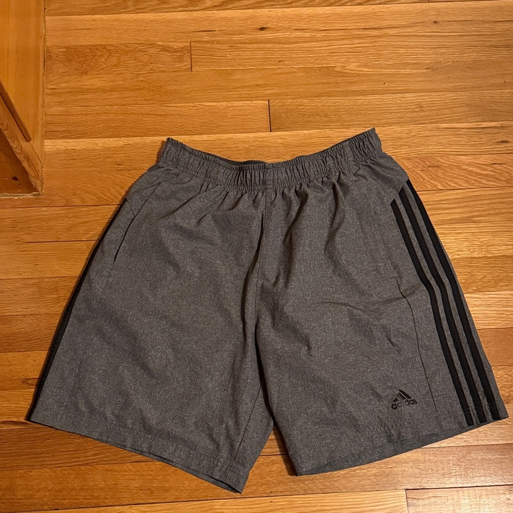 Adidas Men's Charcoal Gray Athletic Shorts
